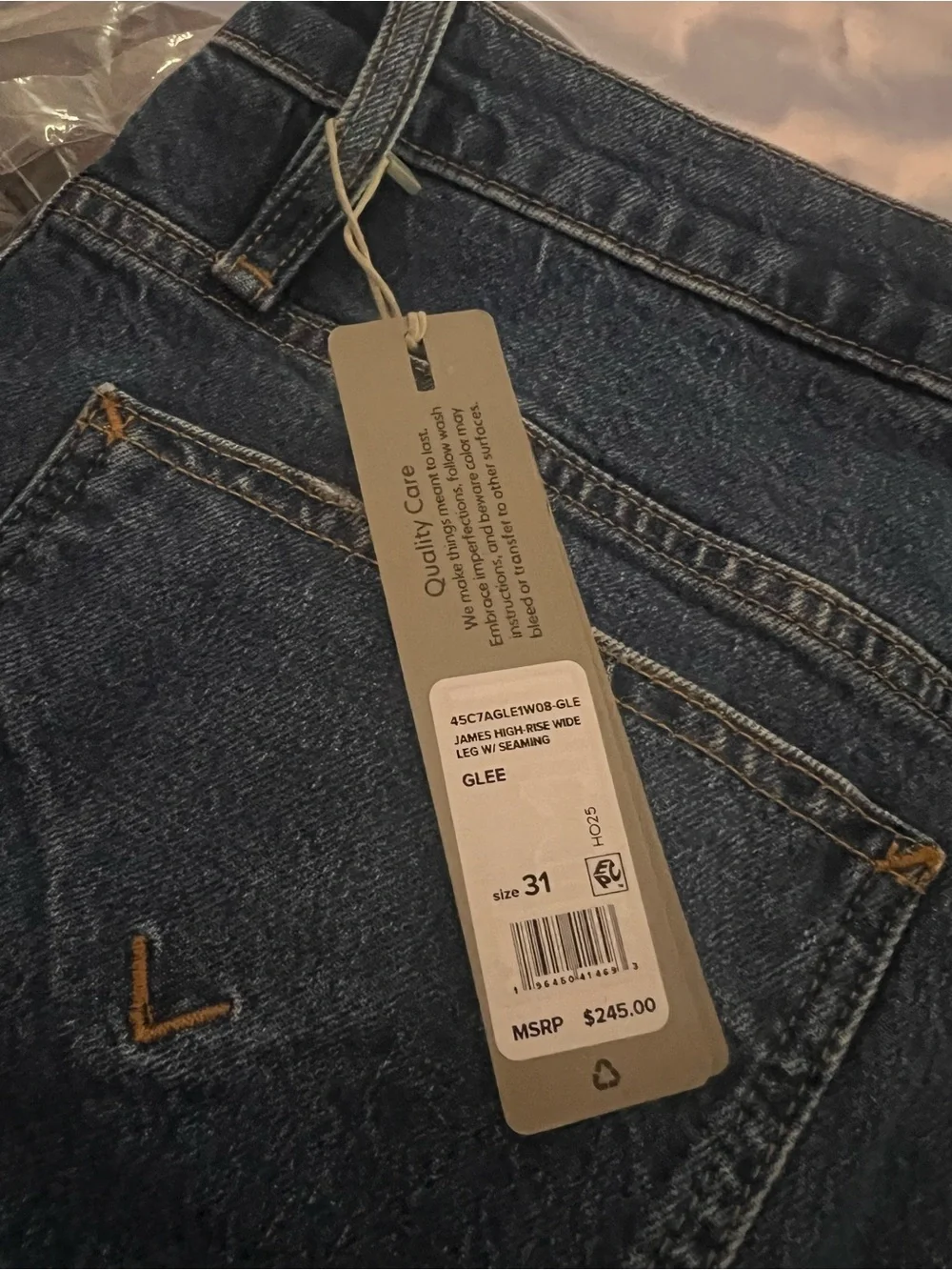Hudson Jeans Wide-Leg Jeans in Glee Blue - Picture 6 of 6